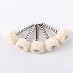 5Pc Cotton Dental Polishing Brush Wheels RA2.35mm Contra Angle RA Latch Type NEW