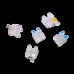 AZDENT Dental Ceramic Bracket Braces MBT/Roth.022/018 Hooks 3 4 5 20pcs/Kit