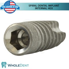 X1 Dental Spiral Int Hex 2.42mm Titanium Sterile Anodized Full Set