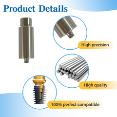 Ti Pre-milled blank fit to Nobel Active ARUM platform RP NP WP Hex Non-hex