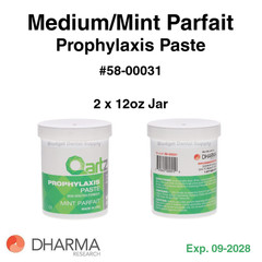 1x Prophy Paste Qartz Mint Parfait Medium Grit #58-00031 – 2 x 12 Oz