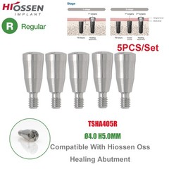 US 5Pcs Dental Healing Abutment Mini/Regular Hiossen Osstem ET TS Ti Implant Cap