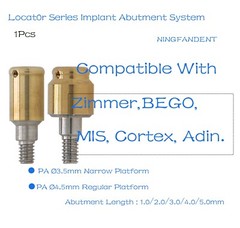1Pcs Implant Removable Locat0r Abutment Diameter Ø3.5mm/4.5mm,For Zimmer MIS