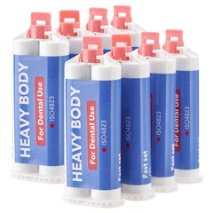 80Pcs Heavy Body Fast Rapid Set Impression Material 50mL Cartridges VPS PVS New