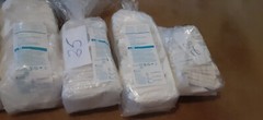 Lot of 292 Sterile White Polyisoprene Gloves Sizes (6,7.7 1/2,8) Exp 07-2025