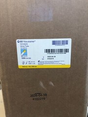 Case of 1000 Urine Collection Tube BD 364979