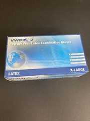 VWR Latex Gloves Extra Large 8 Boxes with 90 Gloves Each