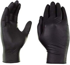 Sysco High Performance Black Nitrile Gloves Large 100 Count Non Sterile