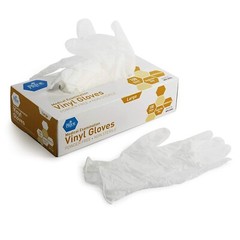 MedPride Medical Examination Vinyl Gloves ,N/S Powder Free, Large-1000 Gloves/CS