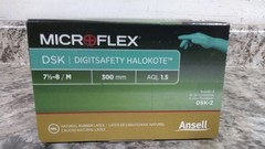 Microflex DSK-2 500 Pk Size M Disposable Latex Medical Exam Gloves