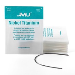 100PCS JMU Ortho Nickel Titanium Archwire Natural Round 0.012-0.020″ Upper/Lower