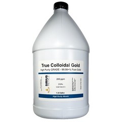 True Colloidal Silver NanoParticles (AgNPs): 200 ppm – 1 US Gallon in Plastic