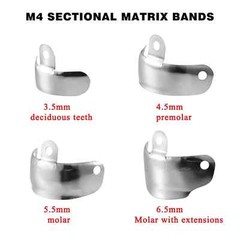 50Pcs Dental Matrix Bands With Hole Sectional Matrix Ring Fit Palodent V3 System