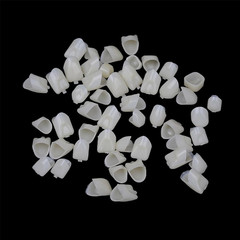 120 Pieces Fake Tooth Cap Crown Front Teeth with Tooth Repair Thermal Beads Cap
