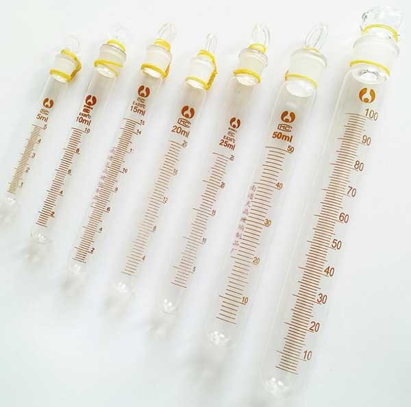5ml-100ml Round-bottomed Transparent graduated Glass Tubes Sample Container