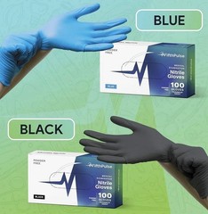 FifthPulse Nitrile Exam Gloves Medium 1000 Count Case 10 Boxes Powder Free Blue