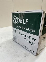 Noble Products Extra Large Powder-Free Disposable Vinyl Gloves 10pks of 100