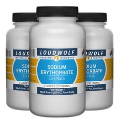 Sodium Erythorbate, 1.5lb, USP-FCC Food Grade, Sturdy Bottles, SHIPS SAME DAY