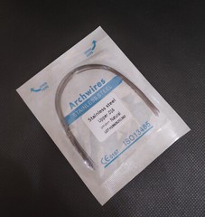 Dental Orthodontic Arcos Stainless Steel Arch Wires Round Wires Nature 10pc/pack