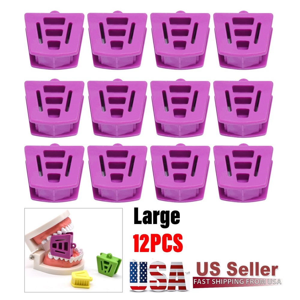 12X Large Adult Autoclave Silicone Mouth Props Bite Block Dental Autoclave US