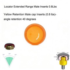 US Dental Overdenture repairs Replacement locator Male Implants Cap Inserts Set