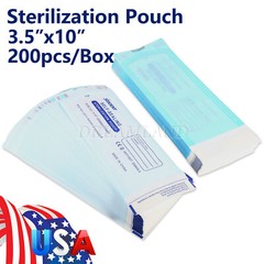 Sterilization Pouches- 3.5 ” x 10 ” Dental Self Seal Pouch Bag 200 Bags
