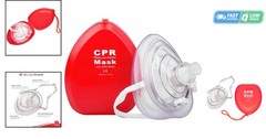 Ergonomic First Aid CPR Mask with One-Way Valve – Lightweight & Travel-Friendly