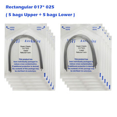 Dental Orthodontic Arch Wire Ligature Ties Niti Natural Brackets Rubber Bands