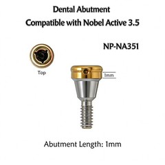 US For Nobel Active Biocare ZEST Locator Abutment Conical Connection NP/RP 1-5mm