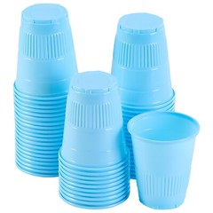 1000 JMU Dental Plastic Disposable Drinking Cups 5OZ Rinse Cup Mouth Wash Blue