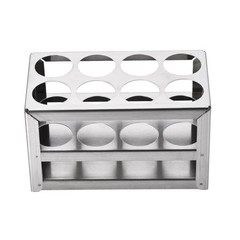 8 Hole 3 Layer Test Tube Holder Lab Stand Rack Stainless Steel