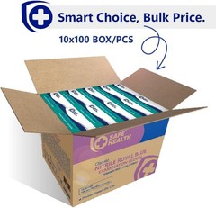 Nitrile Exam Gloves – 4 mil, Latex-Free, Powder-Free, Disposable, Blue, Medic…