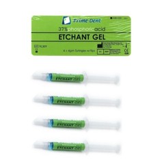 Prime Etchant Gel Kit – 4 x 4 gram syringes and 20 dispensing tips BLUE
