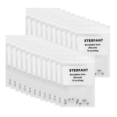 10XETERFANT Dental Ortho Bondable Lingual Buttons Round Base with Hole 10pc/pack