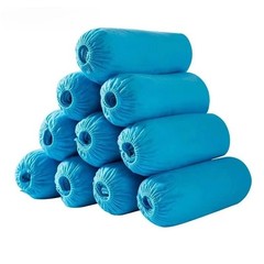 Disposable Non-Slip Shoe Covers (1000 Pairs) Blue Extra Large Non-Woven Durable