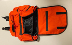LOT of 2 EMi 620 Trauma Bag / First Responders Bag, Nylon, Orange, 17″x10″x7″