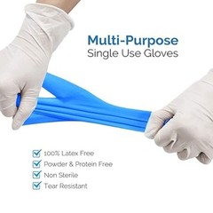 Basic 1000 Pack BMPF-3003 Large Vinyl Exam Gloves – Latex-Free & Powder-Free