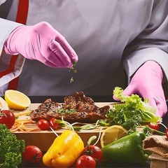 100pc Disposable Nitrile Exam 3-mil Latex Free Medical Cleaning Food-Safe Gloves