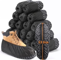 Shoe Covers Disposable 50 Pack 25 Pairs Durable Non-Slip Water Resistant & Boot