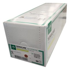 *50-Pairs* Medline SensiCare Neoprene Surgical Gloves Size-7.5 Sterile MSG6375