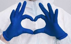 Inspire Nitrile Exam Gloves | The Original Quality Stretch Nitrile Cobalt Blue |