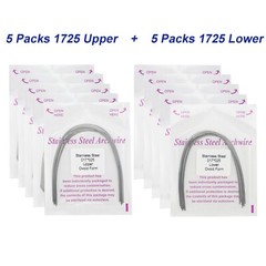 100Pcs Dental Orthodontic Arch Wire Stainless Steel NiTi Ovoid Natural 014 16X22