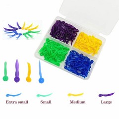 100 Pcs/Box Disposable Dental Dentistry Plastic Wedge With Holes Refill Wedges
