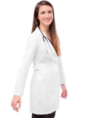 Adar Universal Women’s 33″ Adjustable Belt Scrub Lab Coat