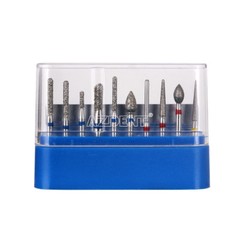 10packs Dental Diamond Burs FG-112 Crown Preparation Anterior Teeth Set