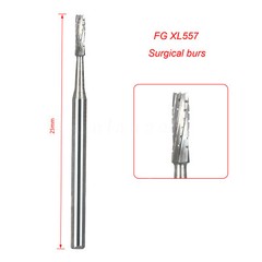 Burr Dental Surgical Burs 557L Long 25mm Carbide Bur High Speed FG SURG FGOS SL
