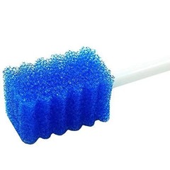 MUNKCARE Oral Care Swabs Disposable- Blue 100 100 Count (Pack of 1),