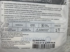 Halyard Sterling Nitrile-Xtra Exam Glove STERILE *12 SINGLE*Size: LG *See Date*