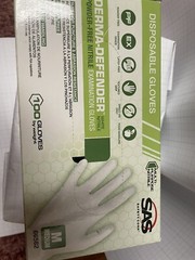 Medium powder free nitrile gloves 100 Pair Per Box By Weight.
