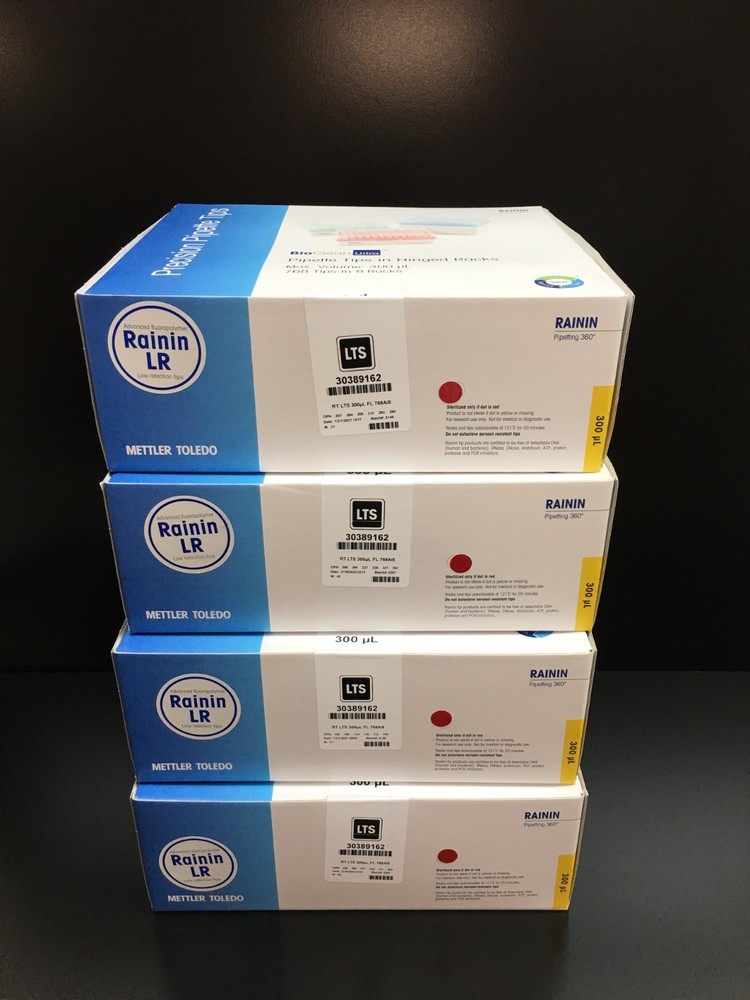 Mettler Toledo Rainin REF 30389162 Pipette Tips RT LTS 300µL FL Lot 4 PKS